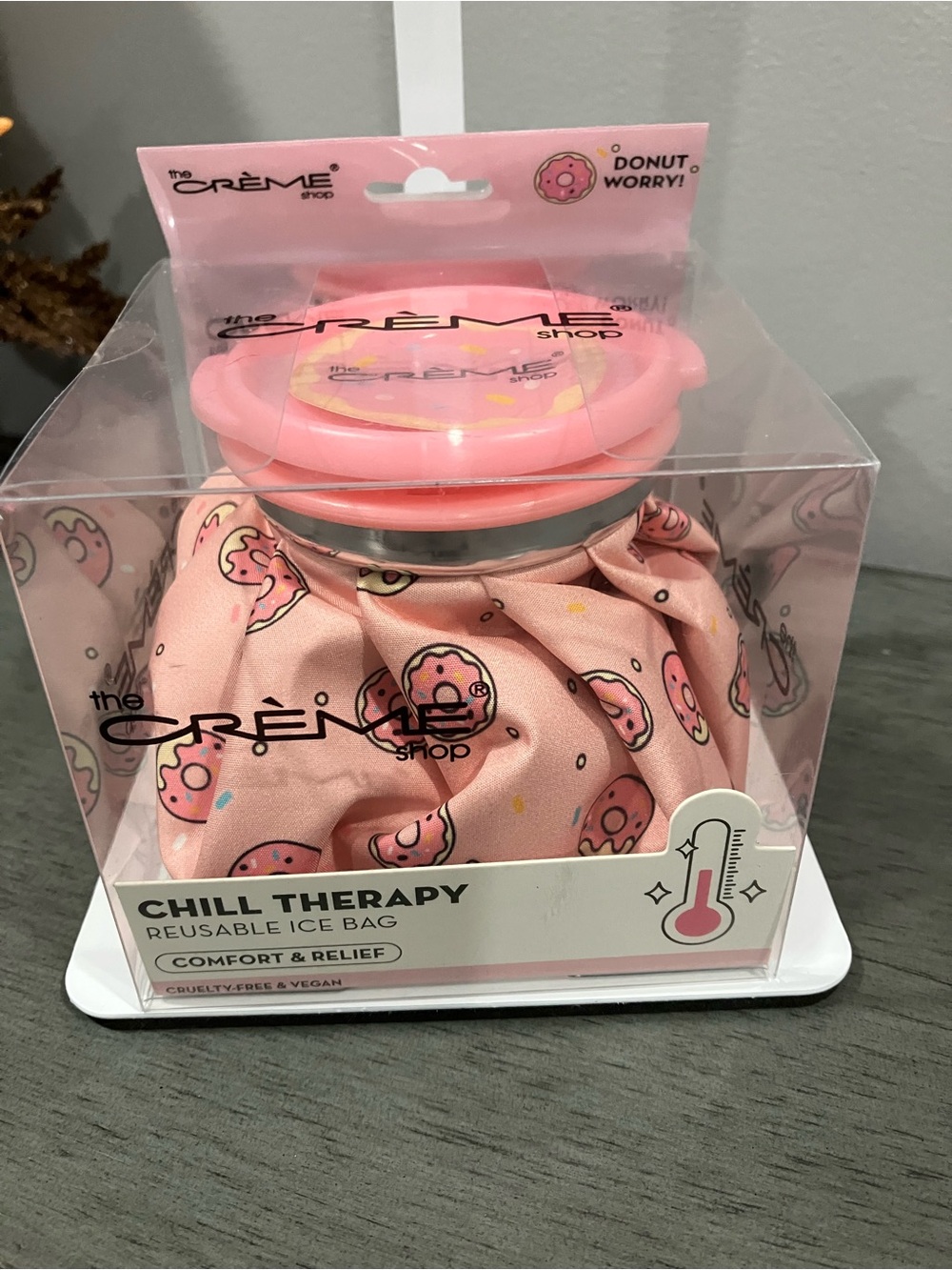 Pink Donut Chill Therapy Reusable Ice Bag